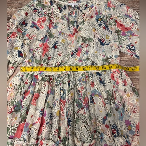 BTFL-Life | VGUC Floral Lace Mini Dress Top Boho Cottagecore Whimsical  Large - Picture 6 of 7